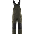 Blaklader Stretch Bib and Brace, Dark Olive Green/Black