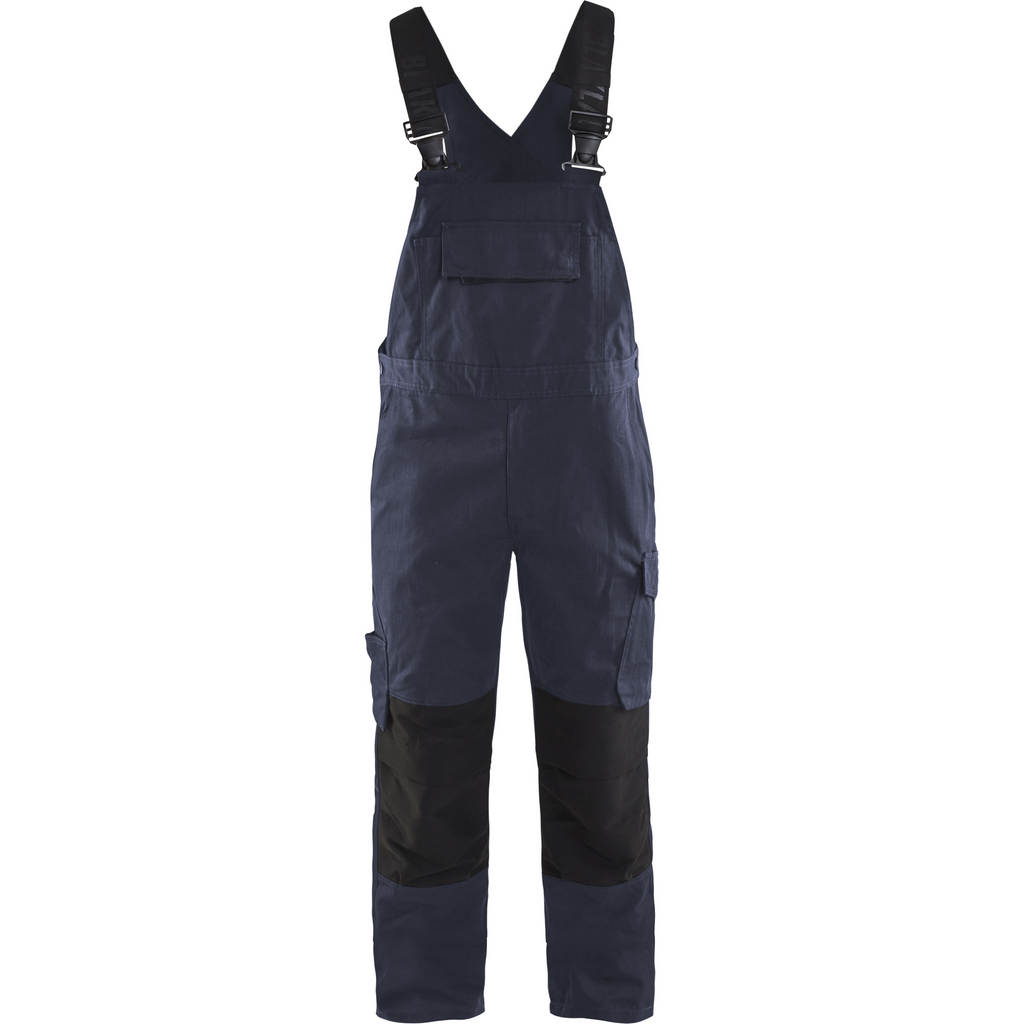 Blaklader Stretch Bib and Brace, Dark Navy/Black