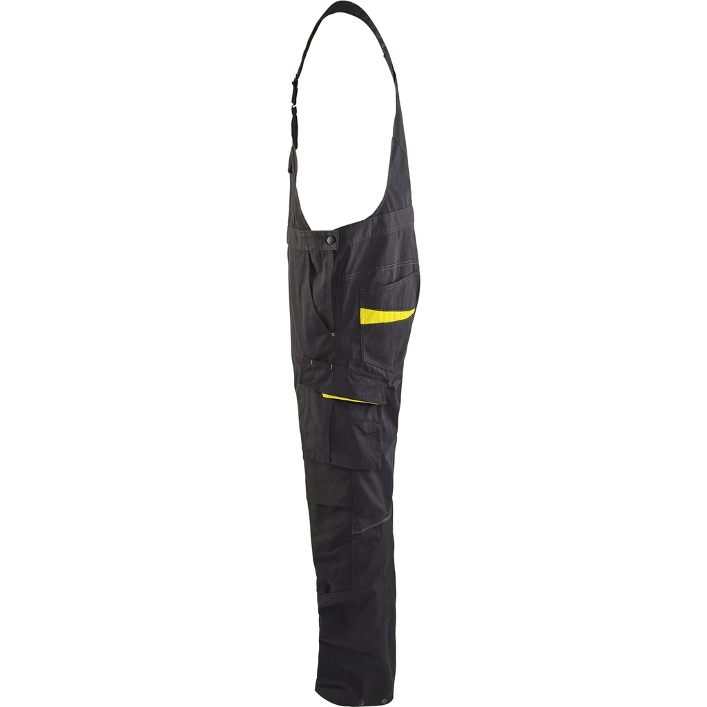 Blaklader Stretch Bib and Brace, Black/Yellow (2)