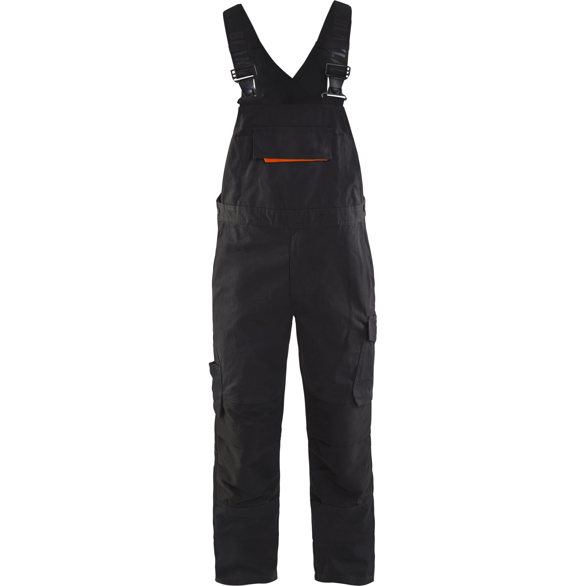 Blaklader Stretch Bib and Brace, Black/Red