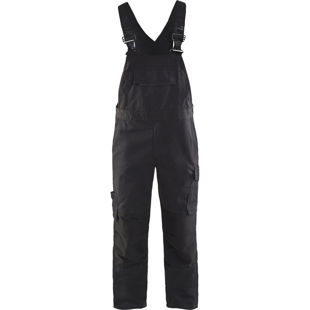 Blaklader Stretch Bib and Brace, Black/Dark Grey