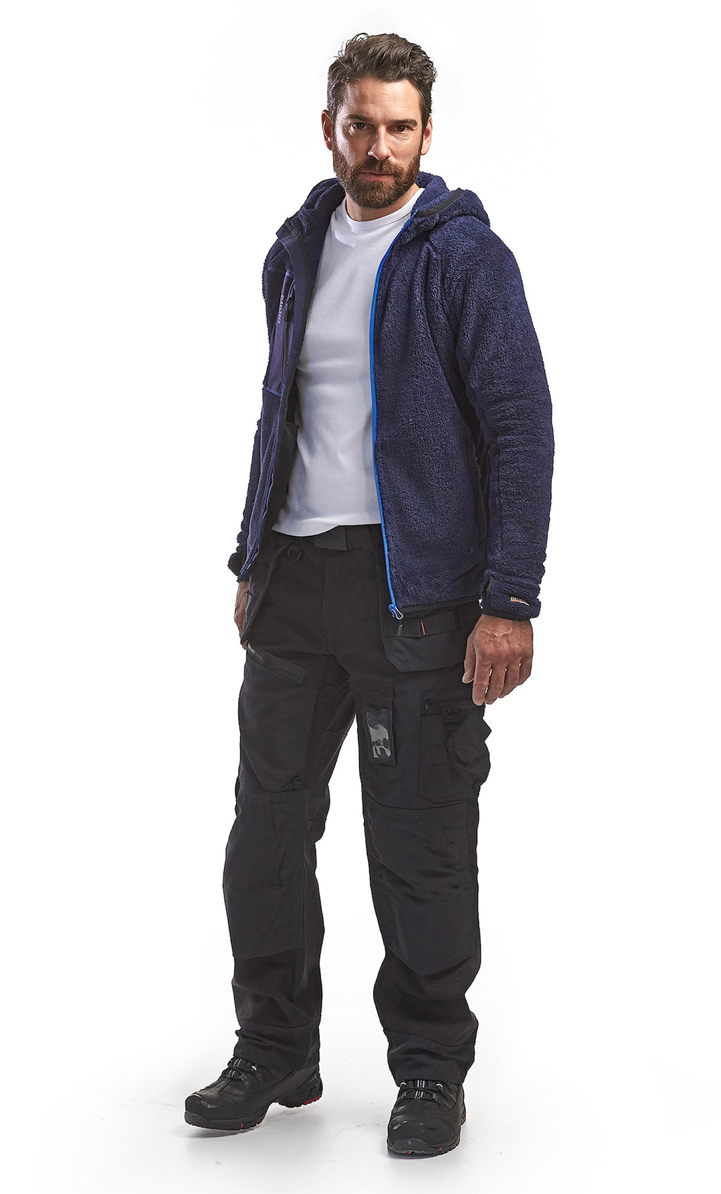 Blaklader Fibre Fleece Jacket, Navy Blue/Cornflower Blue (5)