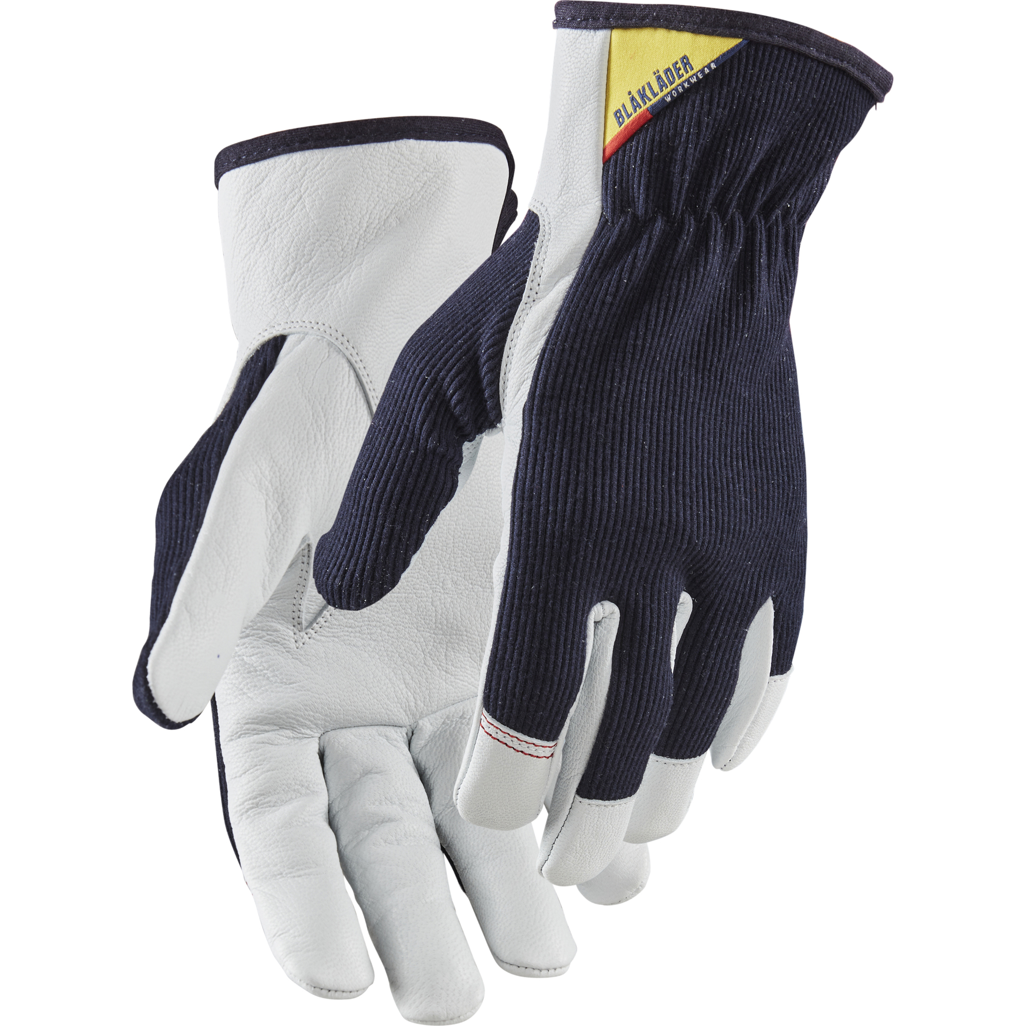 Blaklader Leather Work Glove, Dark Navy/White 12 pairs