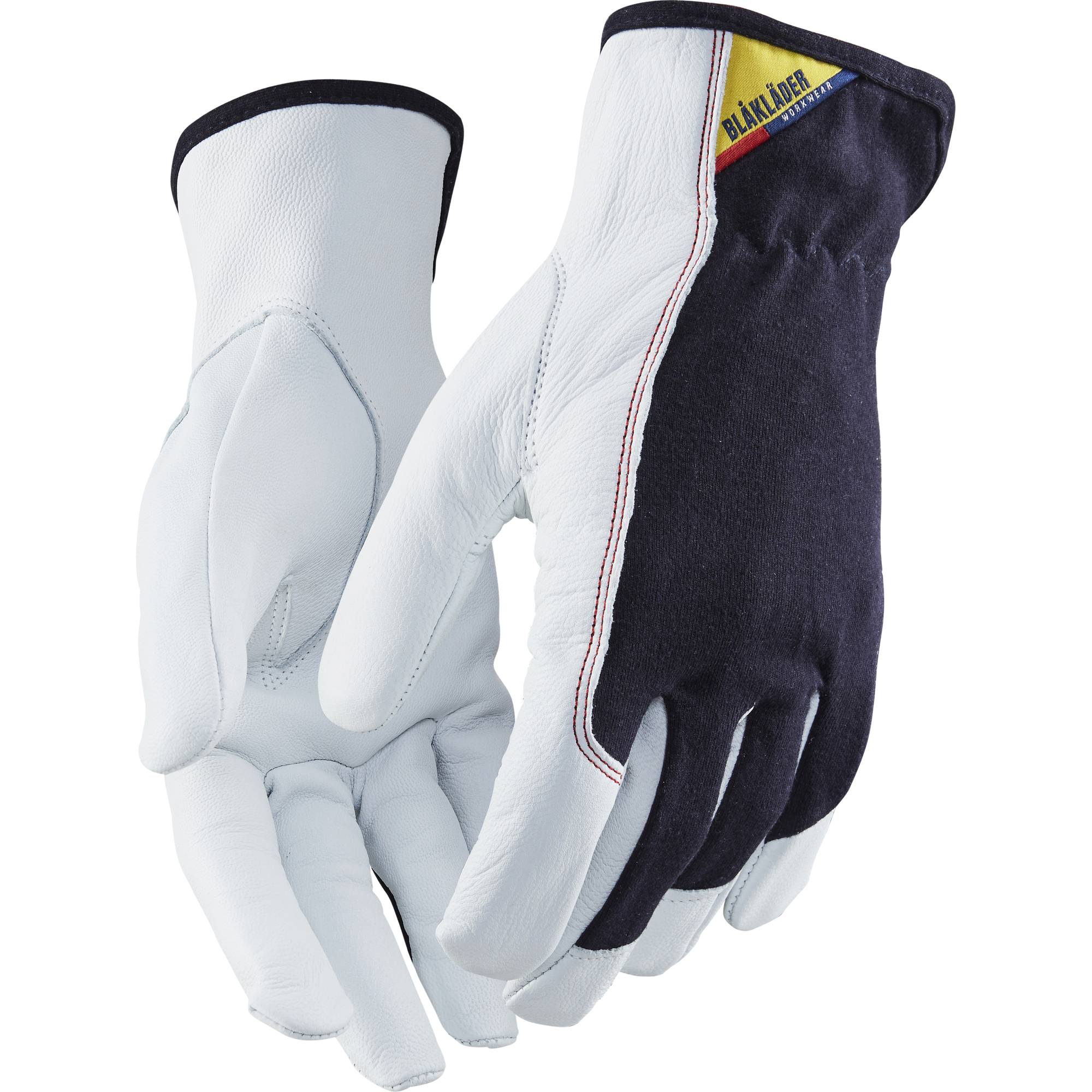Blaklader Leather Work Glove, Dark Navy/White 12 pairs