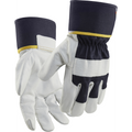 Blaklader Leather Work Glove, Dark Navy/White 12 pairs