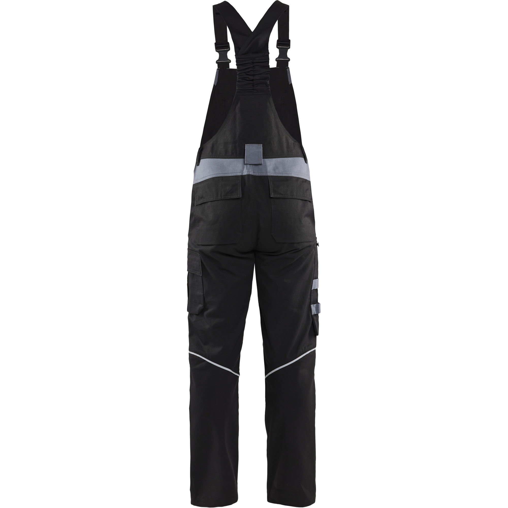 Blaklader Flame Resistant Bib and Brace, Black/Grey (4)