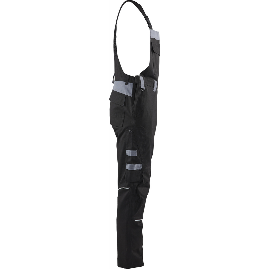 Blaklader Flame Resistant Bib and Brace, Black/Grey (2)