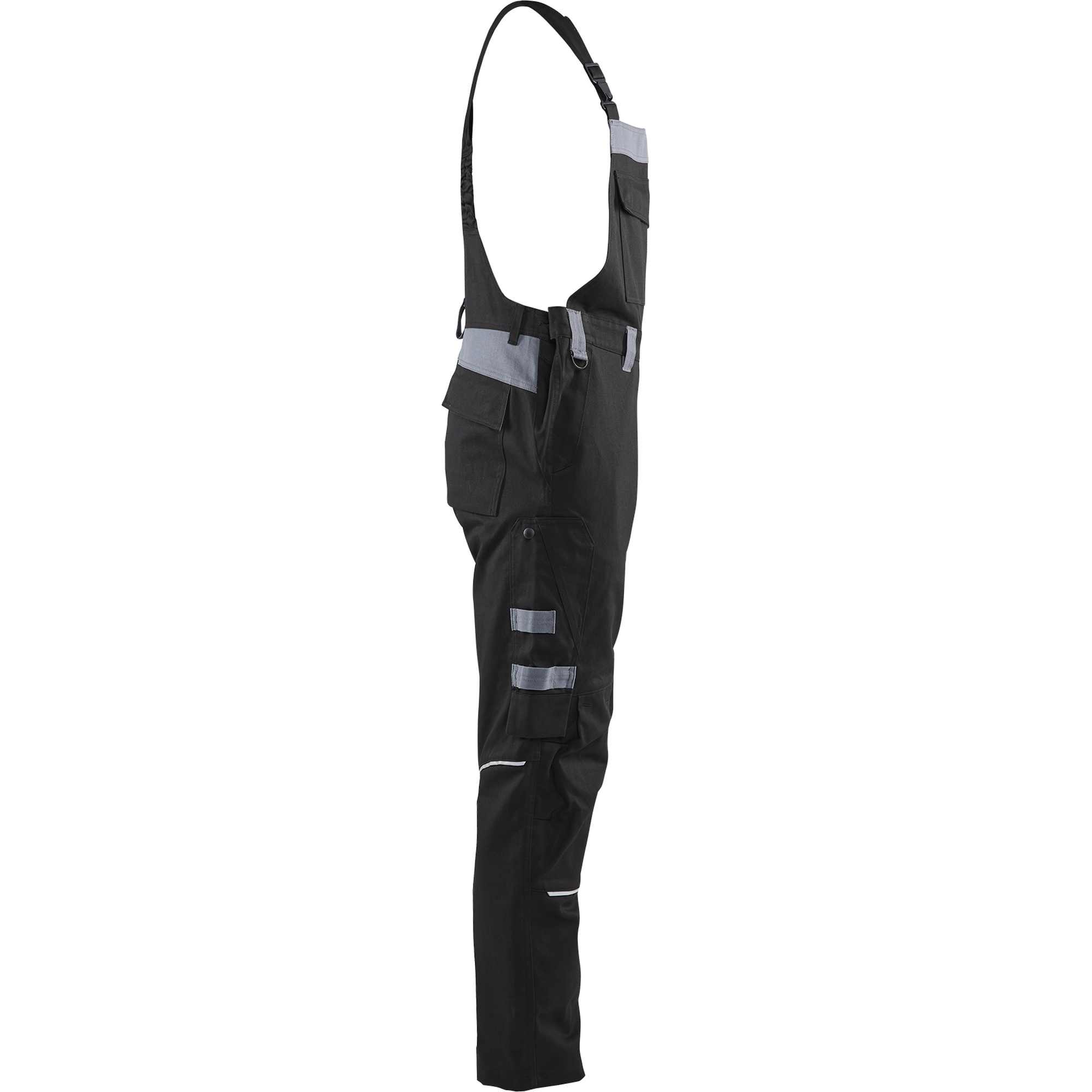 Blaklader Flame Resistant Bib and Brace, Black/Grey (2)