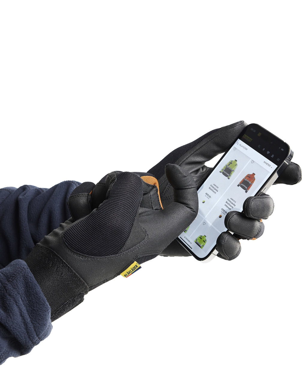 Blaklader Supreme Strong Precision Glove, Black/Rust (2)
