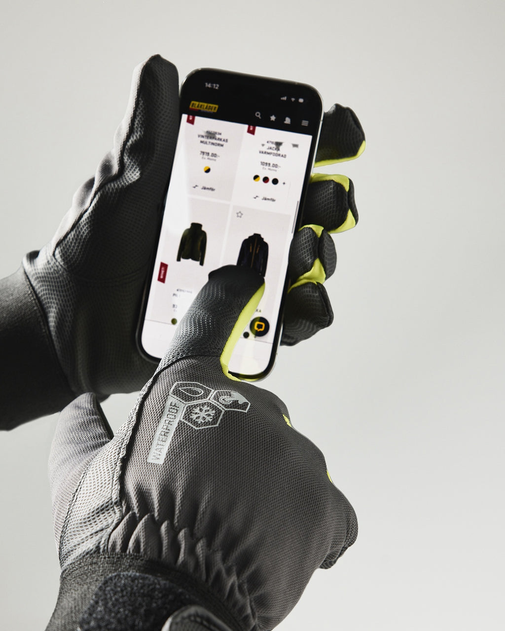 Blaklader Touch Lined Waterproof Work Glove, Anthracite Grey 6 pairs (2)