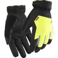 Blaklader Supreme Winter Gloves, Black/High Vis Yellow