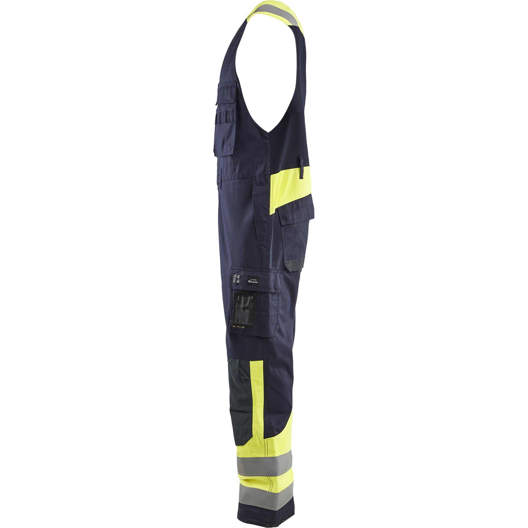 Blaklader Sleeveless Overall, Navy/Yellow (3)