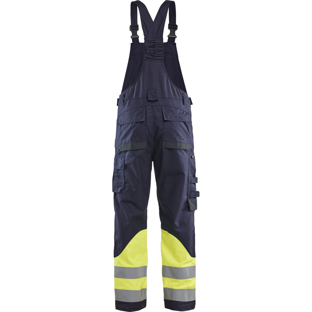 Blaklader Multi-Norm Bib and Brace, Navy/Yellow (6)