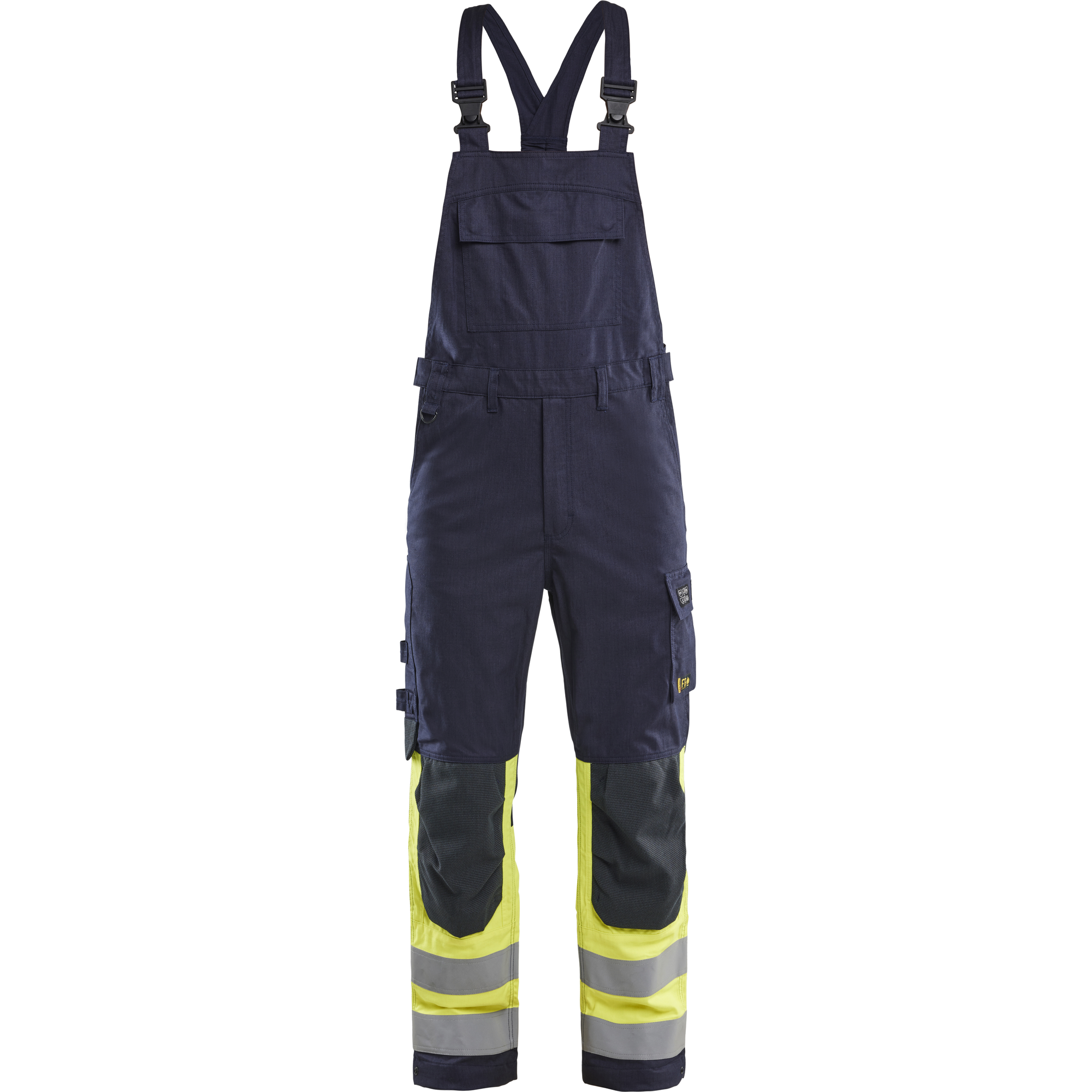 Blaklader Multi-Norm Bib and Brace, Navy/Yellow