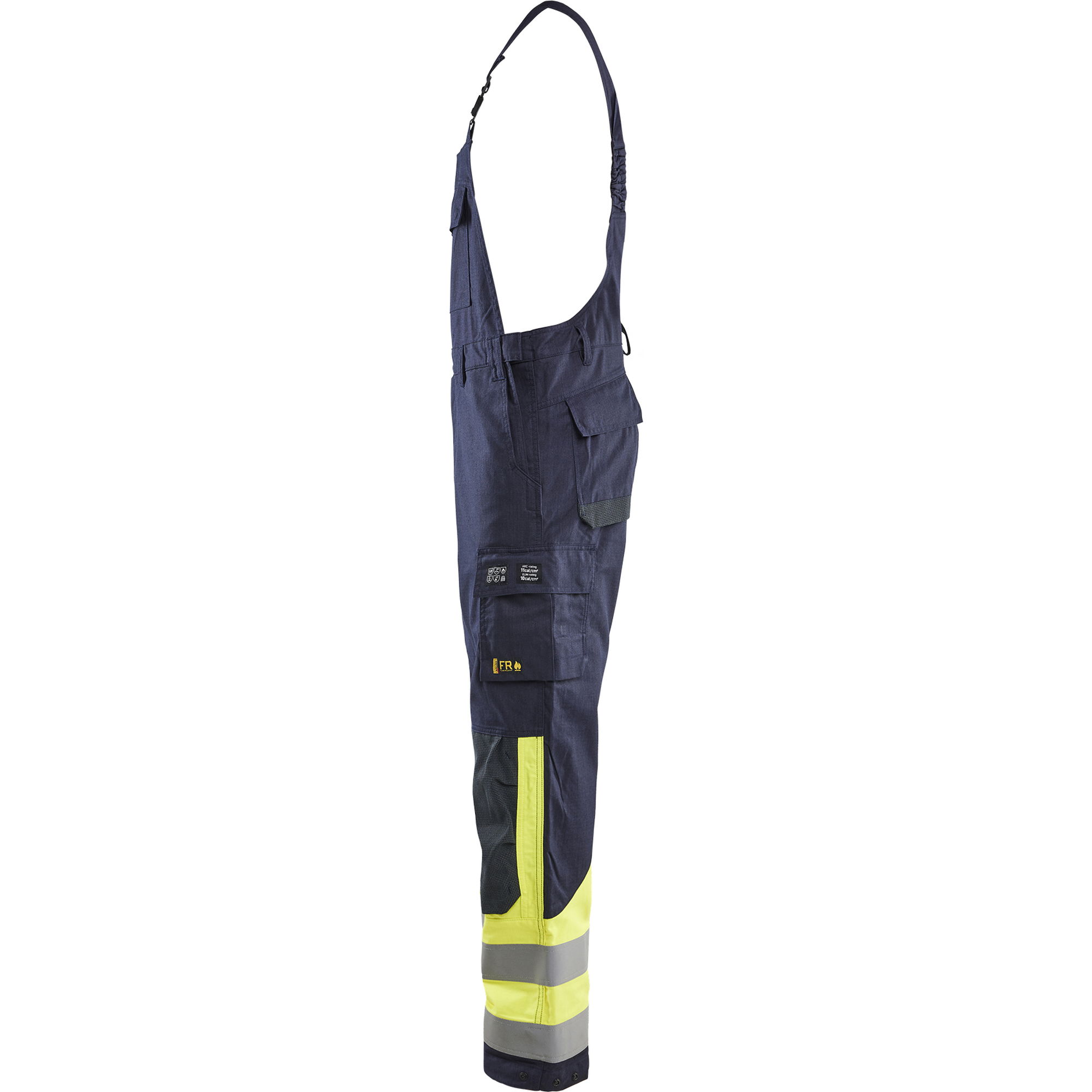 Blaklader Multi-Norm Bib and Brace, Navy/Yellow (4)