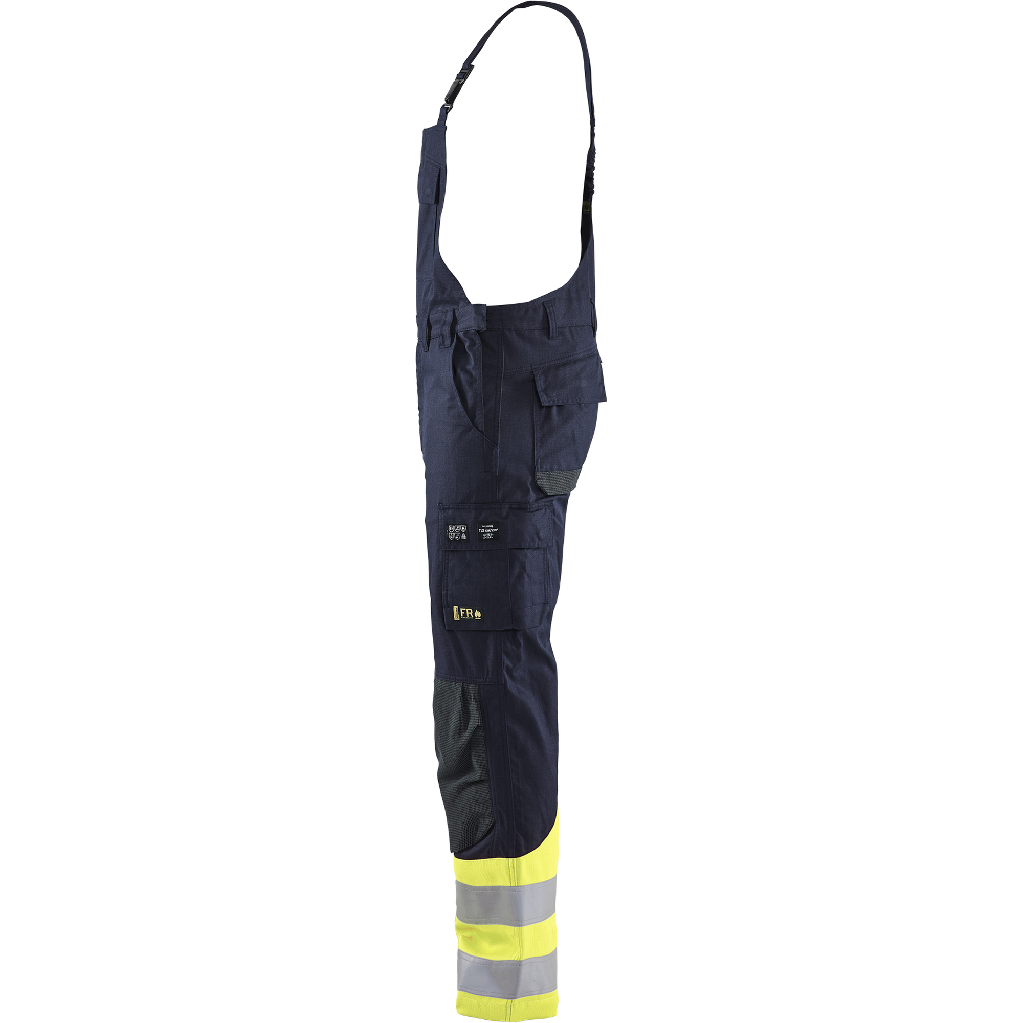 Blaklader Multi-Norm Bib and Brace, Navy/Yellow (3)