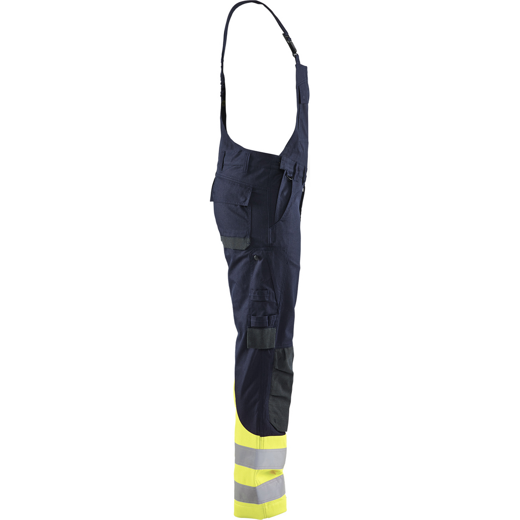 Blaklader Multi-Norm Bib and Brace, Navy/Yellow (5)
