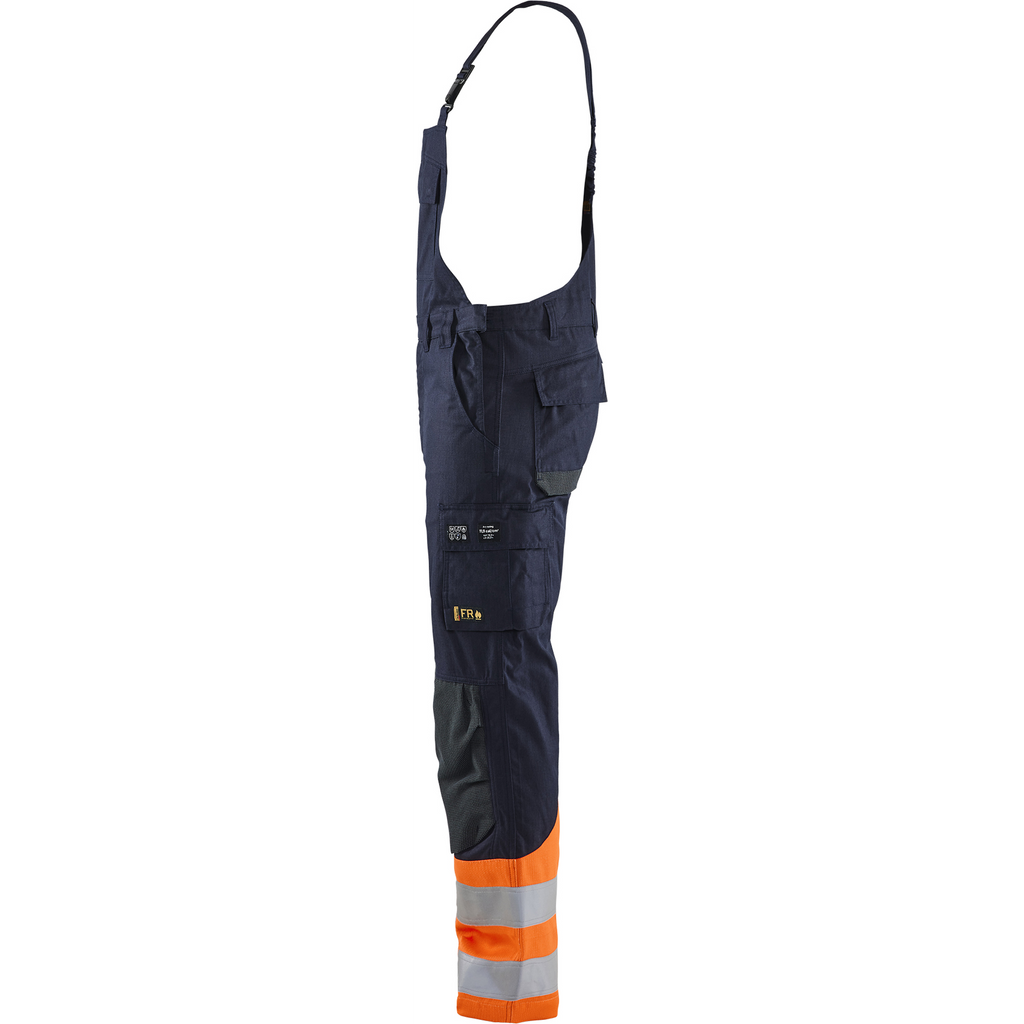 Blaklader Multi-Norm Bib and Brace, Navy/Orange (3)