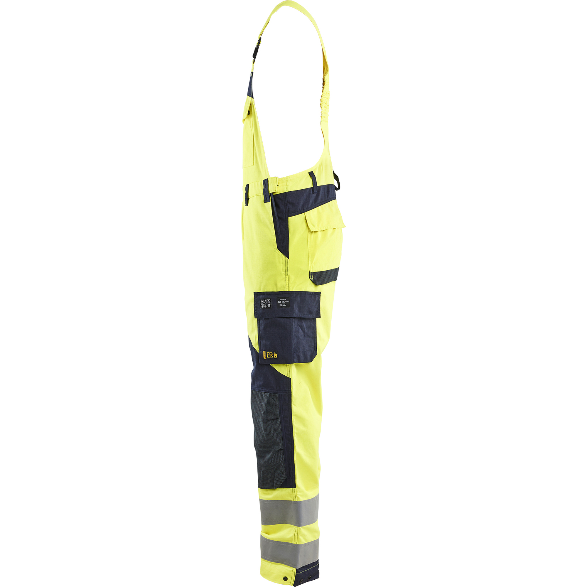 Blaklader Multinorm Bib and Brace, Yellow/Navy (3)
