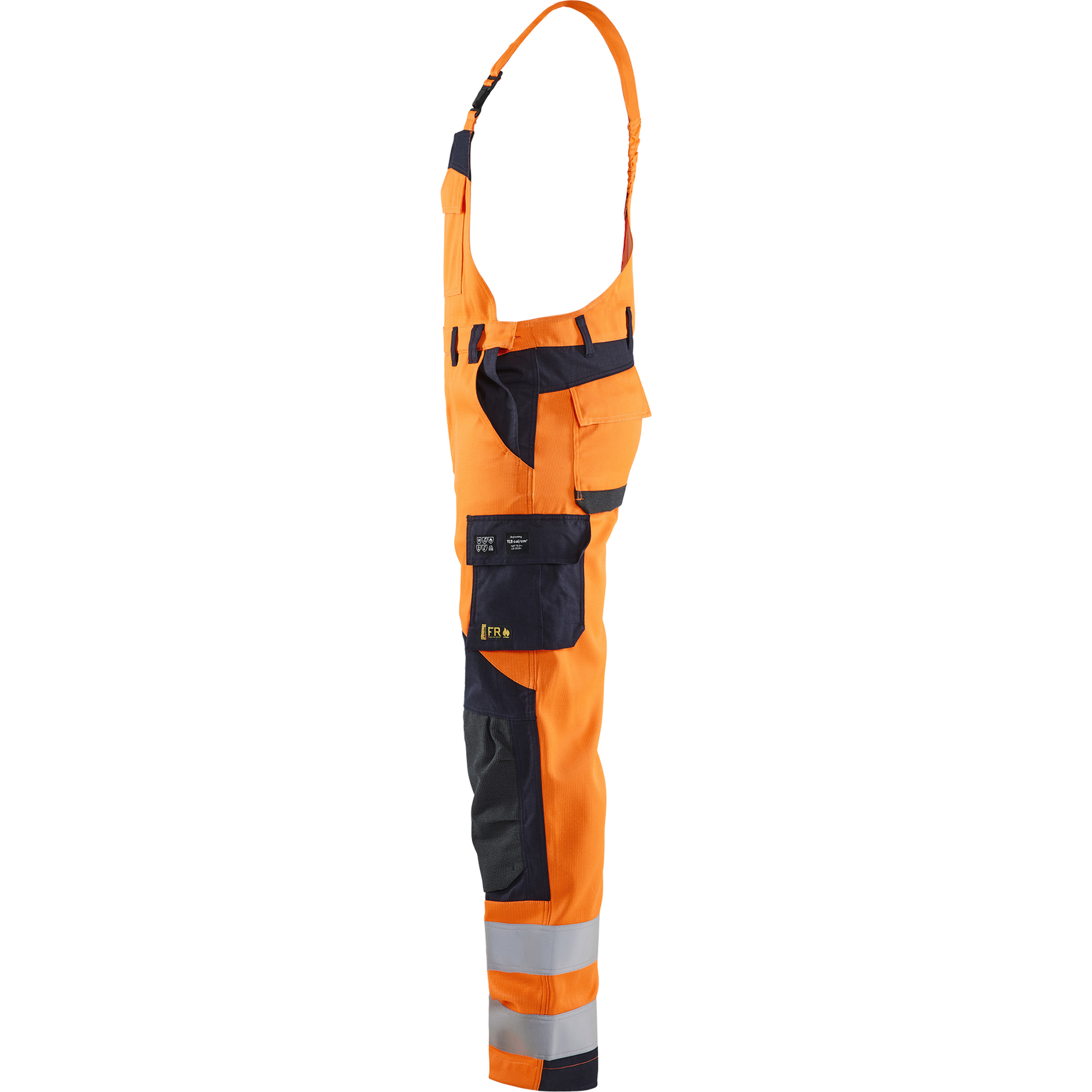 Blaklader Multi-Norm Bib and Brace, Orange/Navy (3)
