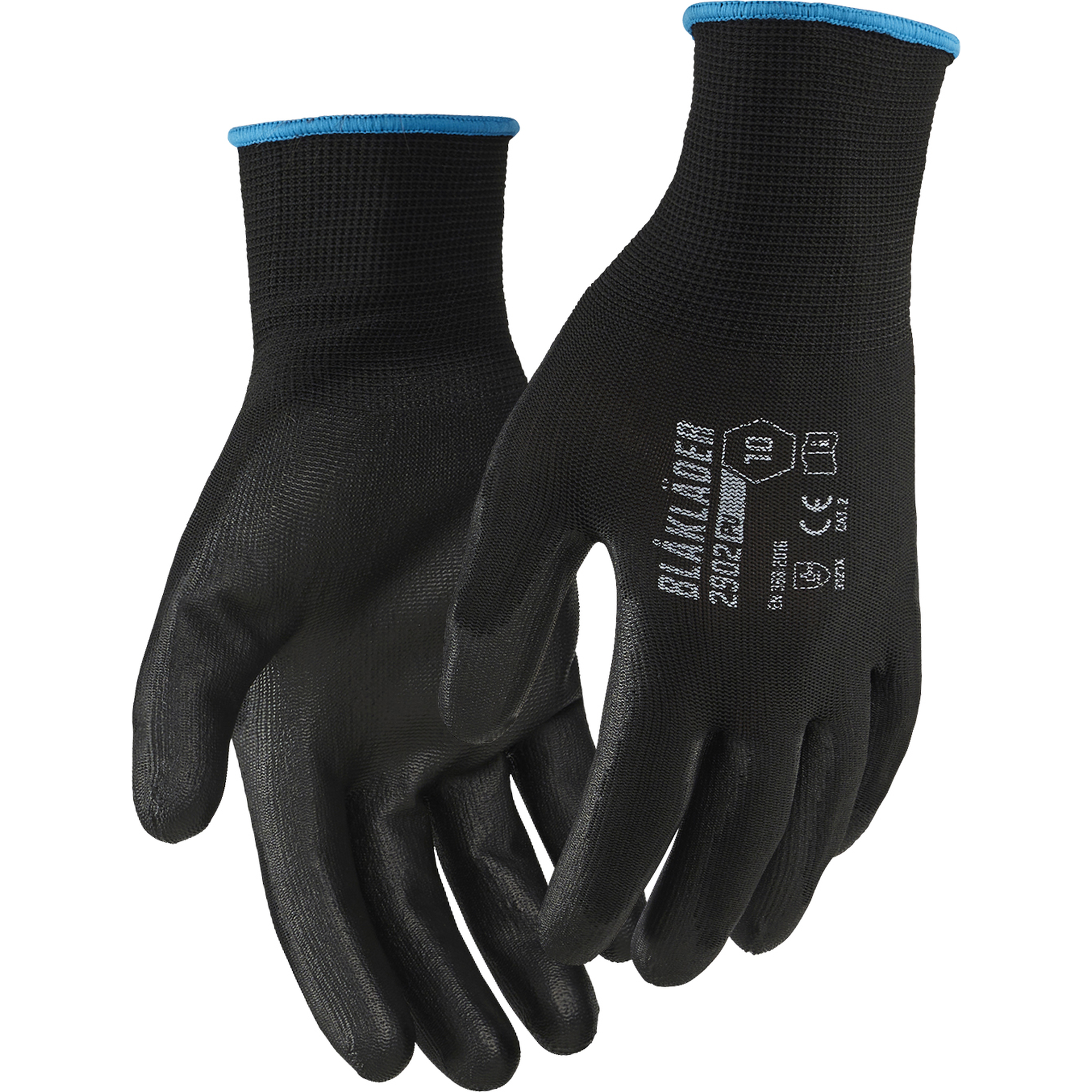 Blaklader PU Dipped Work Glove, Black 12 pairs