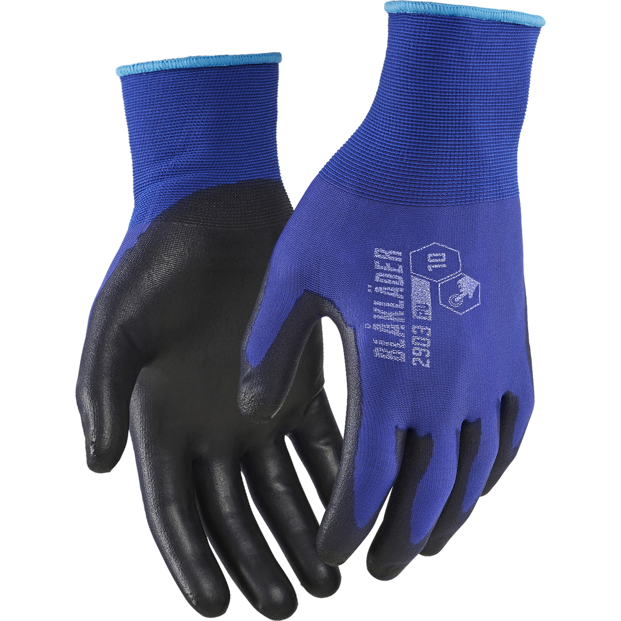 Blaklader Touch PU Dipped Precision Glove, Navy Blue 12 pairs