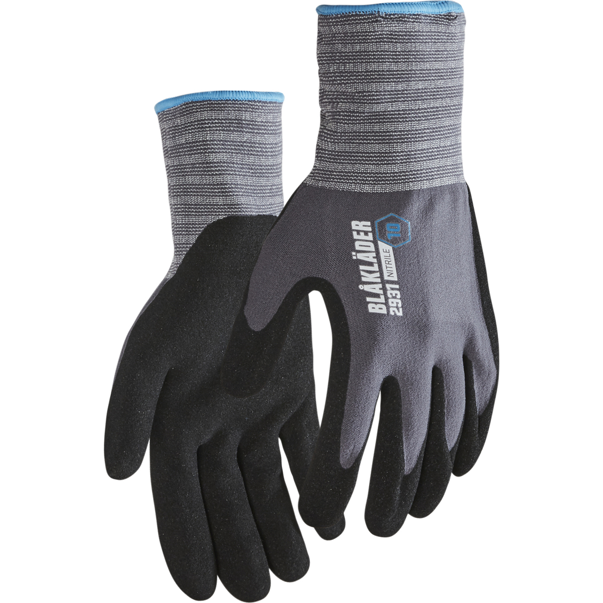 Blaklader Nitrile Coated Work Gloves, Grey 12 pairs