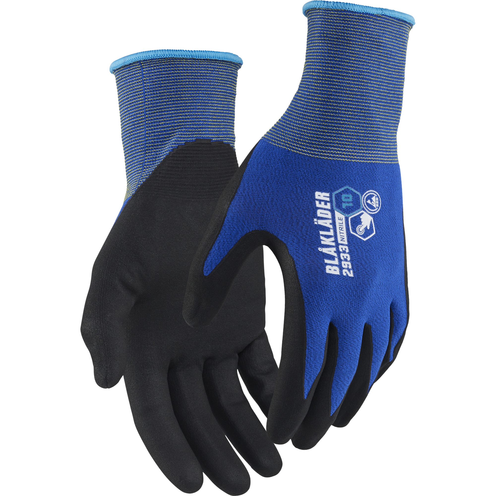 Blaklader Touch Nitrile Dipped Glove, Cornflower Blue 12 pairs