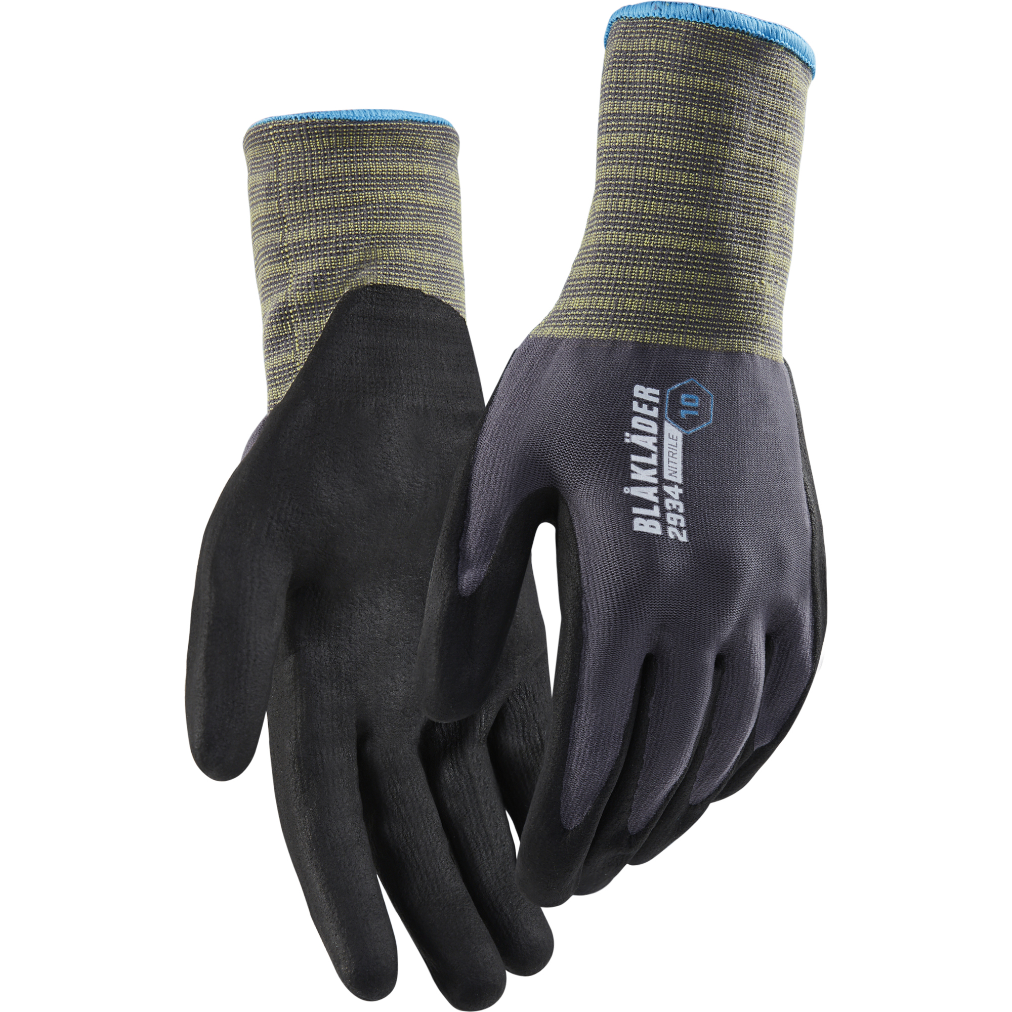 Blaklader Nitrile Coated Work Glove, Grey 12 pairs