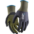 Blaklader Nitrile Coated Work Glove with Dotted Grip, Grey 12 pairs