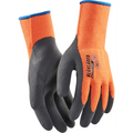 Blaklader Lined Work Glove, Latex Coated, Hi-Vis Orange 6 pairs