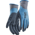 Blaklader Waterproof Latex Coated Work Glove, Ocean Blue 6 pairs