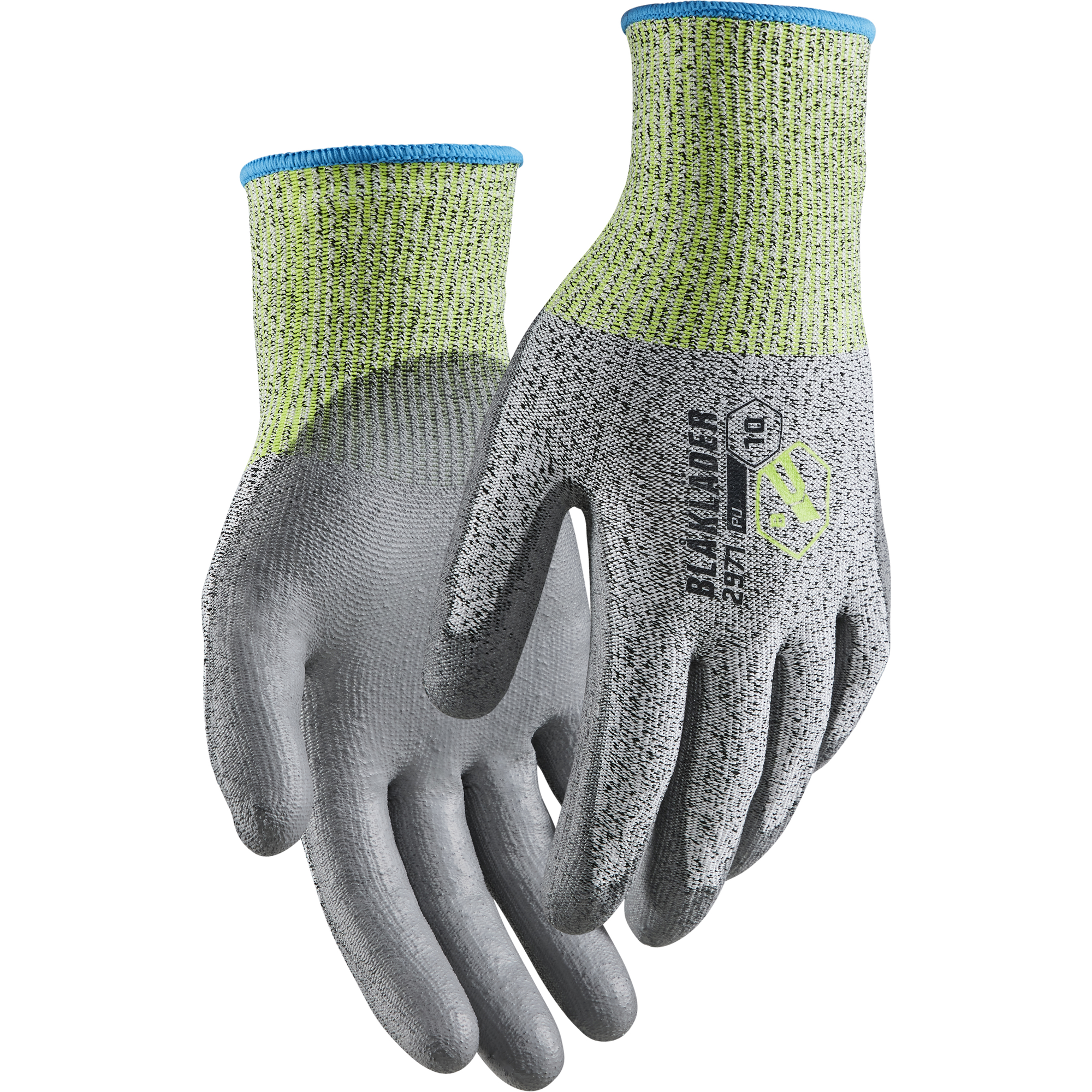 Blaklader PU Dipped Cut Protection Glove B, Black/White 6 pairs