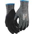 Blaklader Nitrile Dipped Lined Cut Protection Glove C, Black 6 pairs