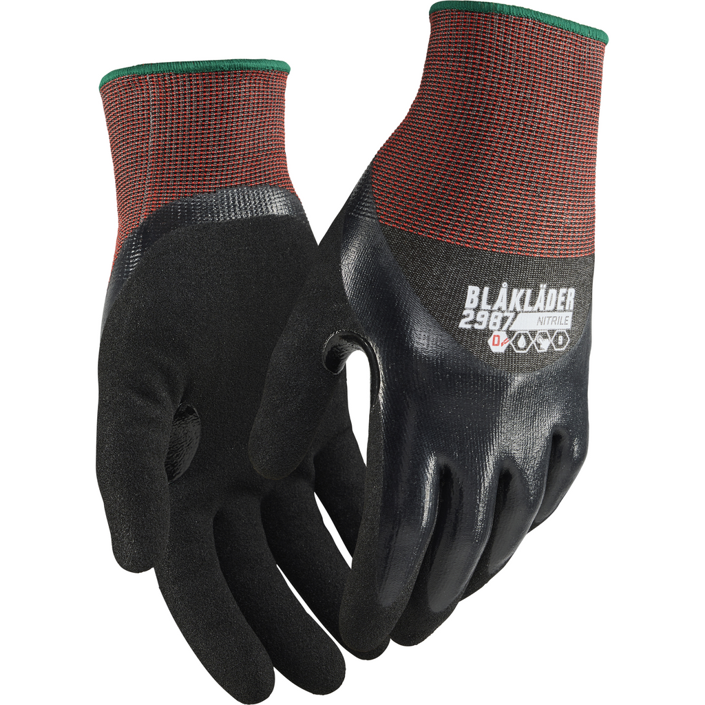 Blaklader Cut Protection Glove D, Black 6 pairs