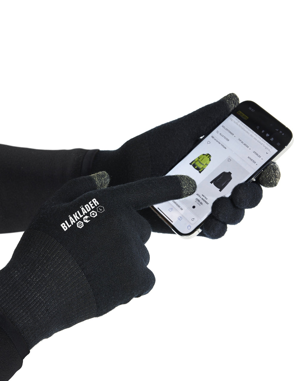 Blaklader Supreme Warm Wool Liner Wool Glove, Black (2)