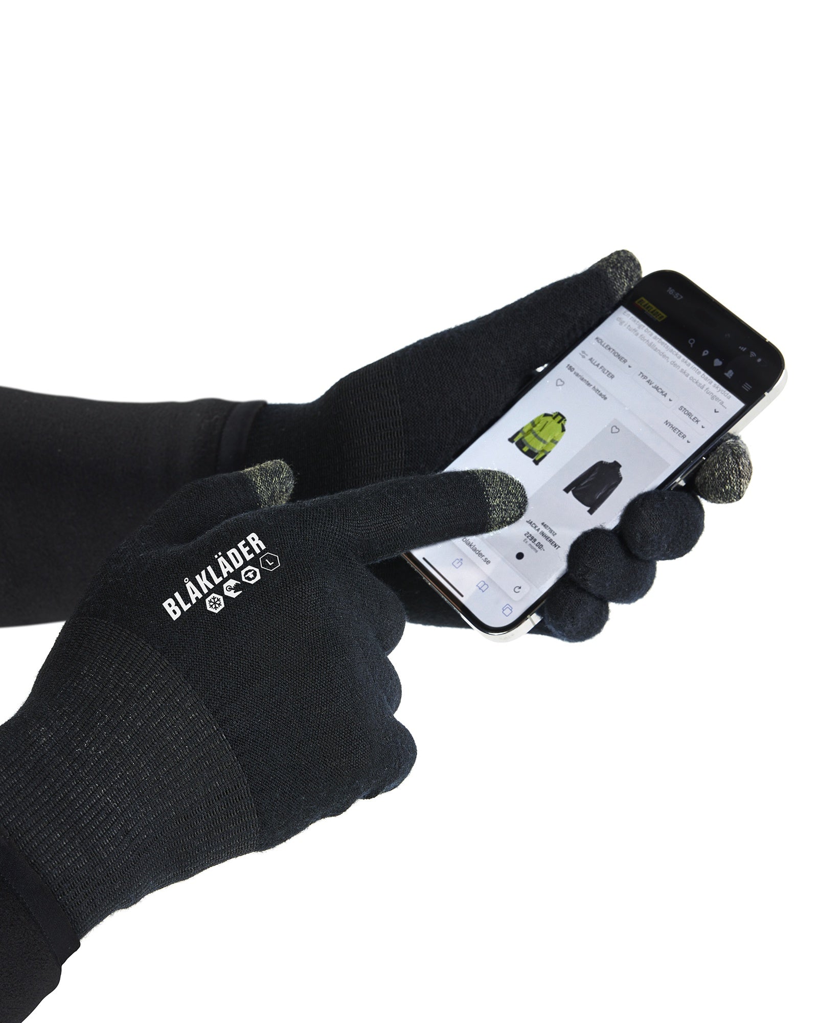 Blaklader Supreme Warm Wool Liner Wool Glove, Black (2)