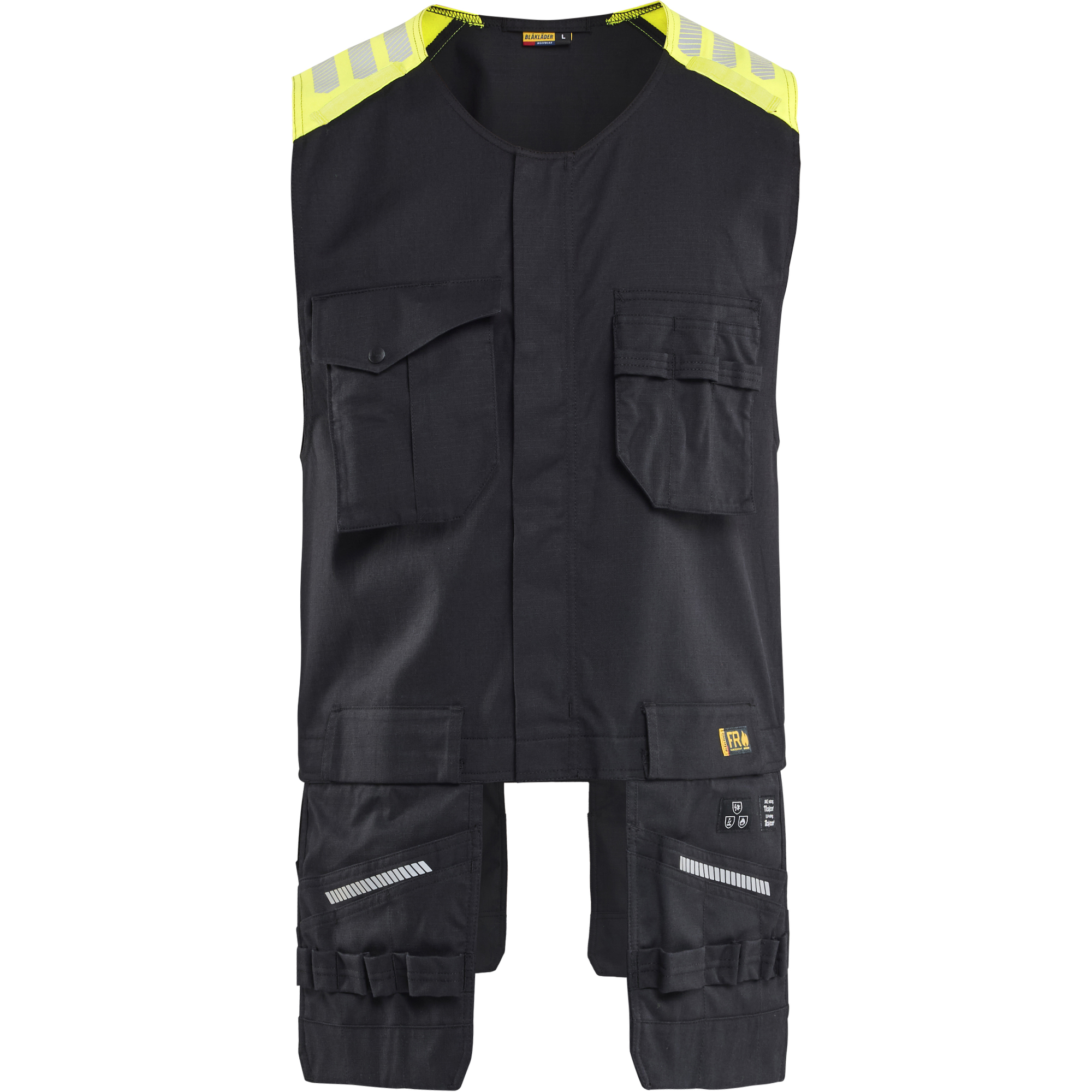 Blaklader Vest, Black/Yellow
