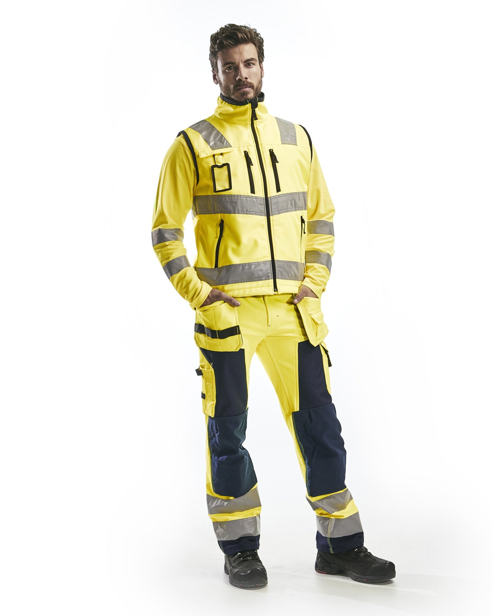 Blaklader High Vis Softshell Vest, Yellow (5)