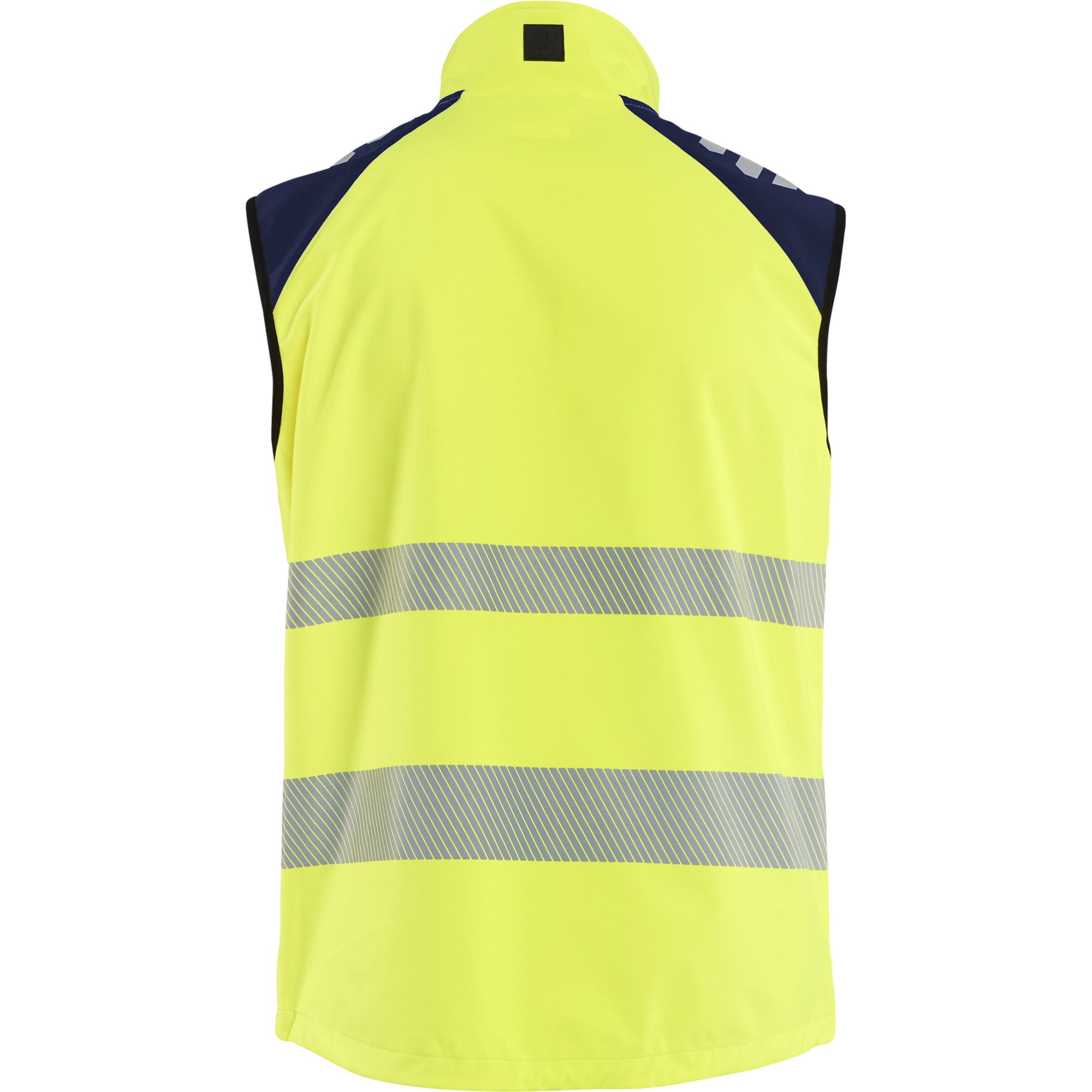 Blaklader High Vis Softshell Vest, High Vis Yellow/Navy Blue (4)