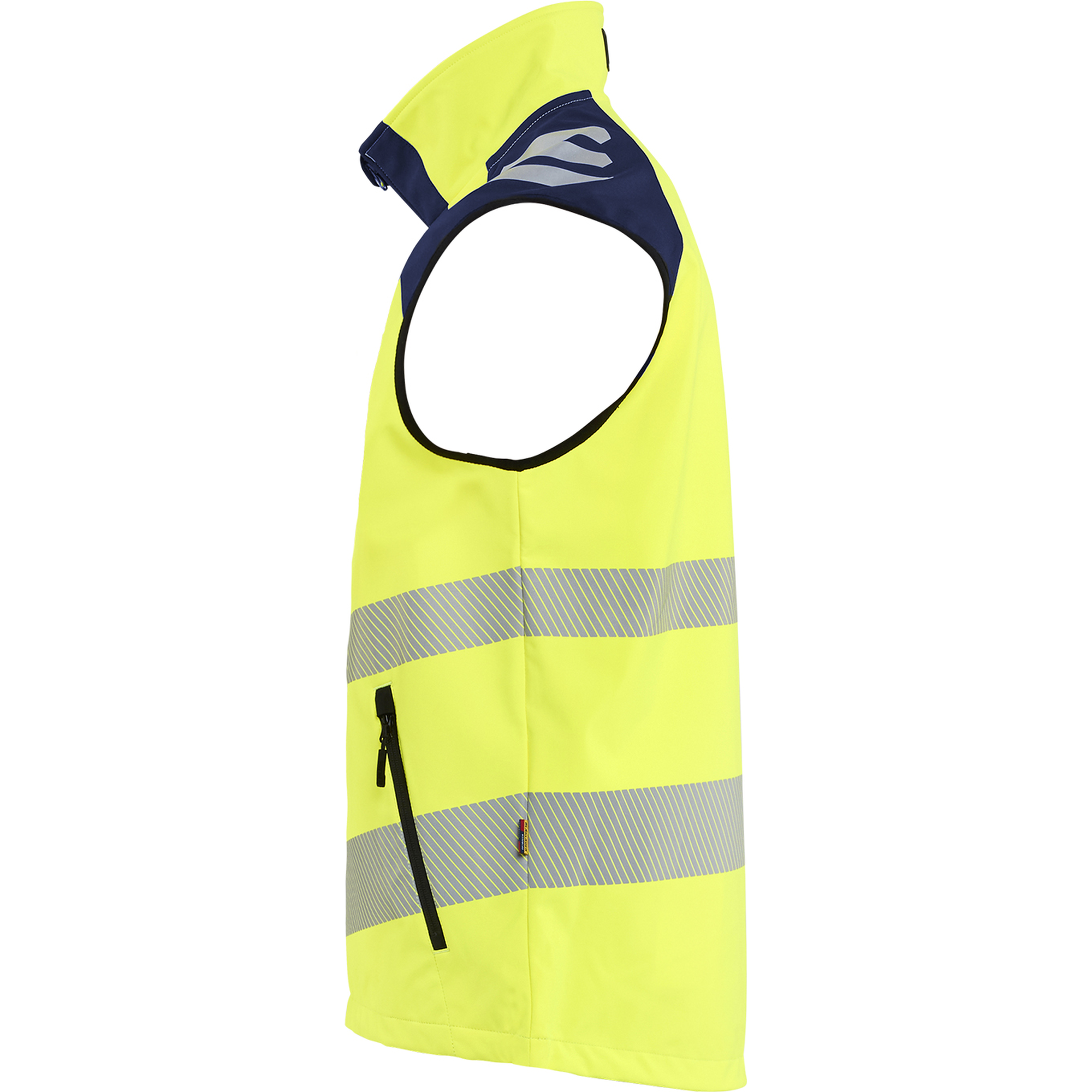 Blaklader High Vis Softshell Vest, High Vis Yellow/Navy Blue (2)