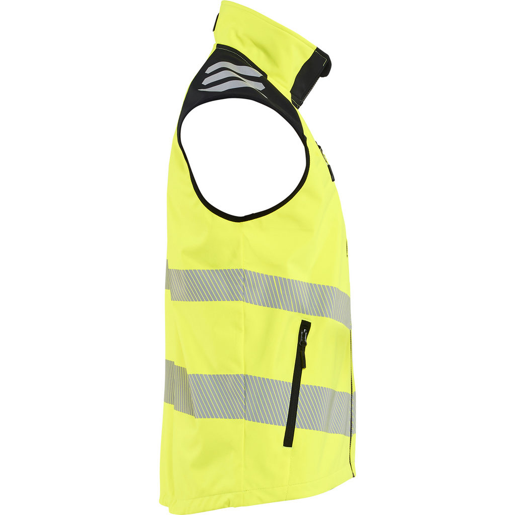 Blaklader High Vis Softshell Vest, High Vis Yellow/Black (3)