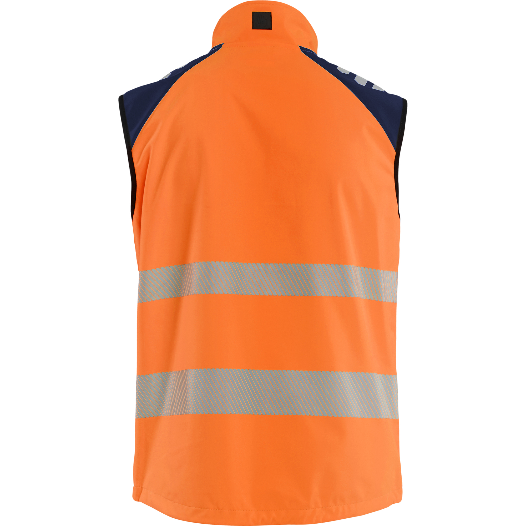 Blaklader Hi-Vis Softshell Vest, High Vis Orange/Navy Blue (4)