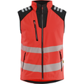 Blaklader Hi-Vis Softshell Vest, High Vis Red/Black