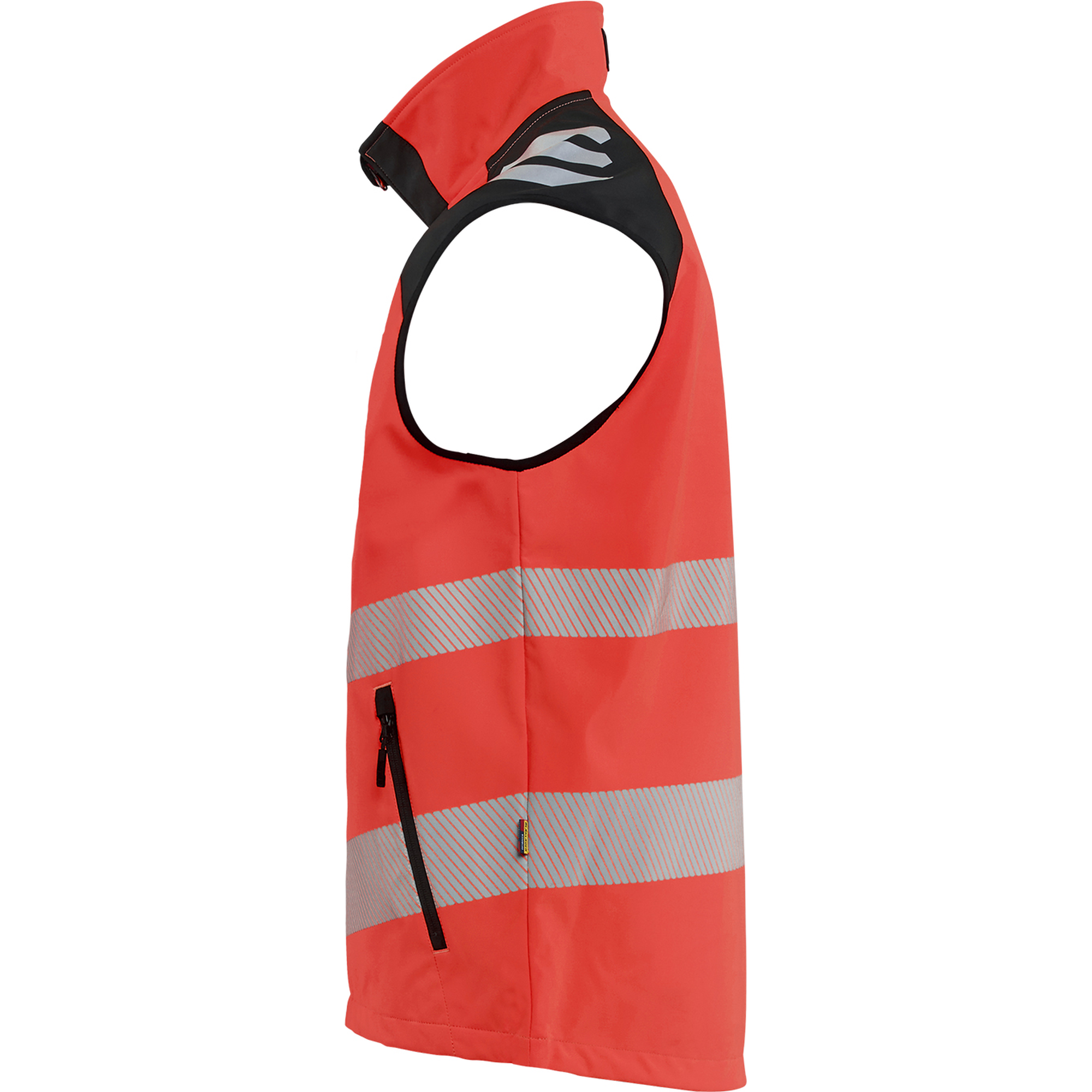 Blaklader Hi-Vis Softshell Vest, High Vis Red/Black (2)