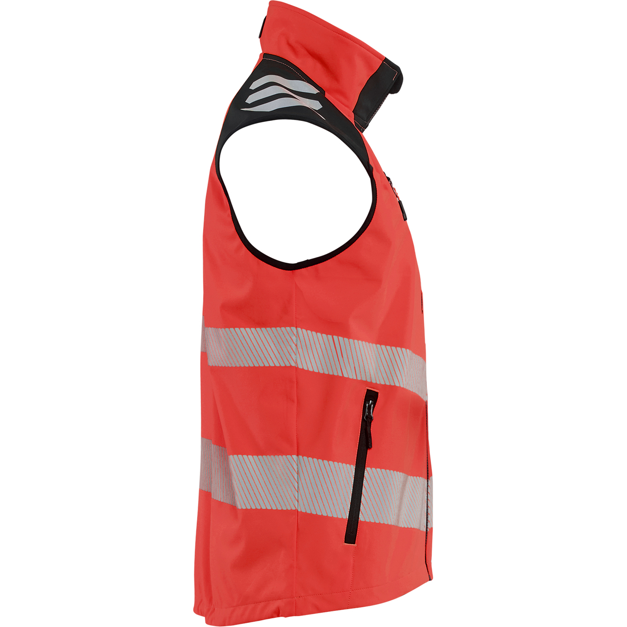 Blaklader Hi-Vis Softshell Vest, High Vis Red/Black (3)