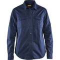 Blaklader Women's Twill Shirt, Navy Blue
