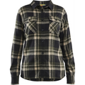 Blaklader Women's Flannel Shirt, Forest Green/Black