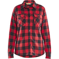 Blaklader Women's Flannel Shirt, Red/Black