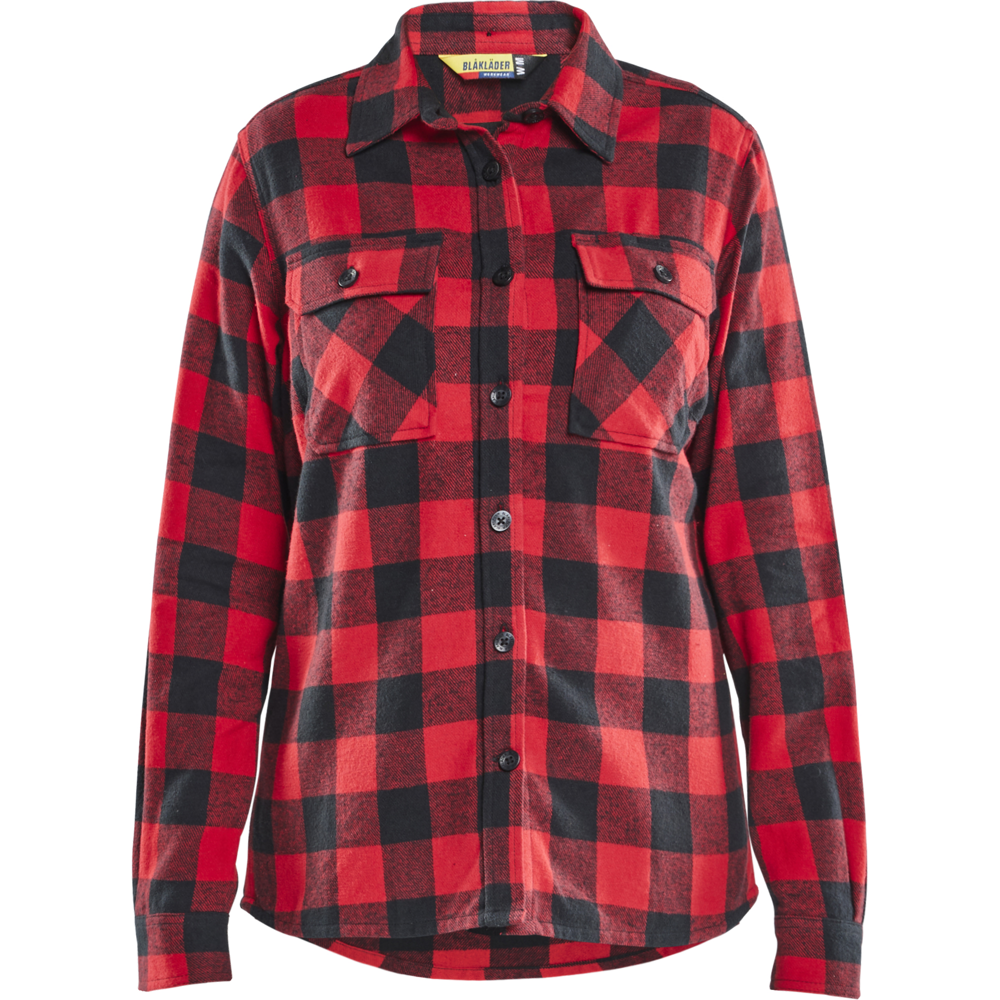 Blaklader Women's Flannel Shirt, Red/Black
